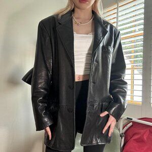 Rare The Territory Ahead Vintage Leather Blazer - Size S